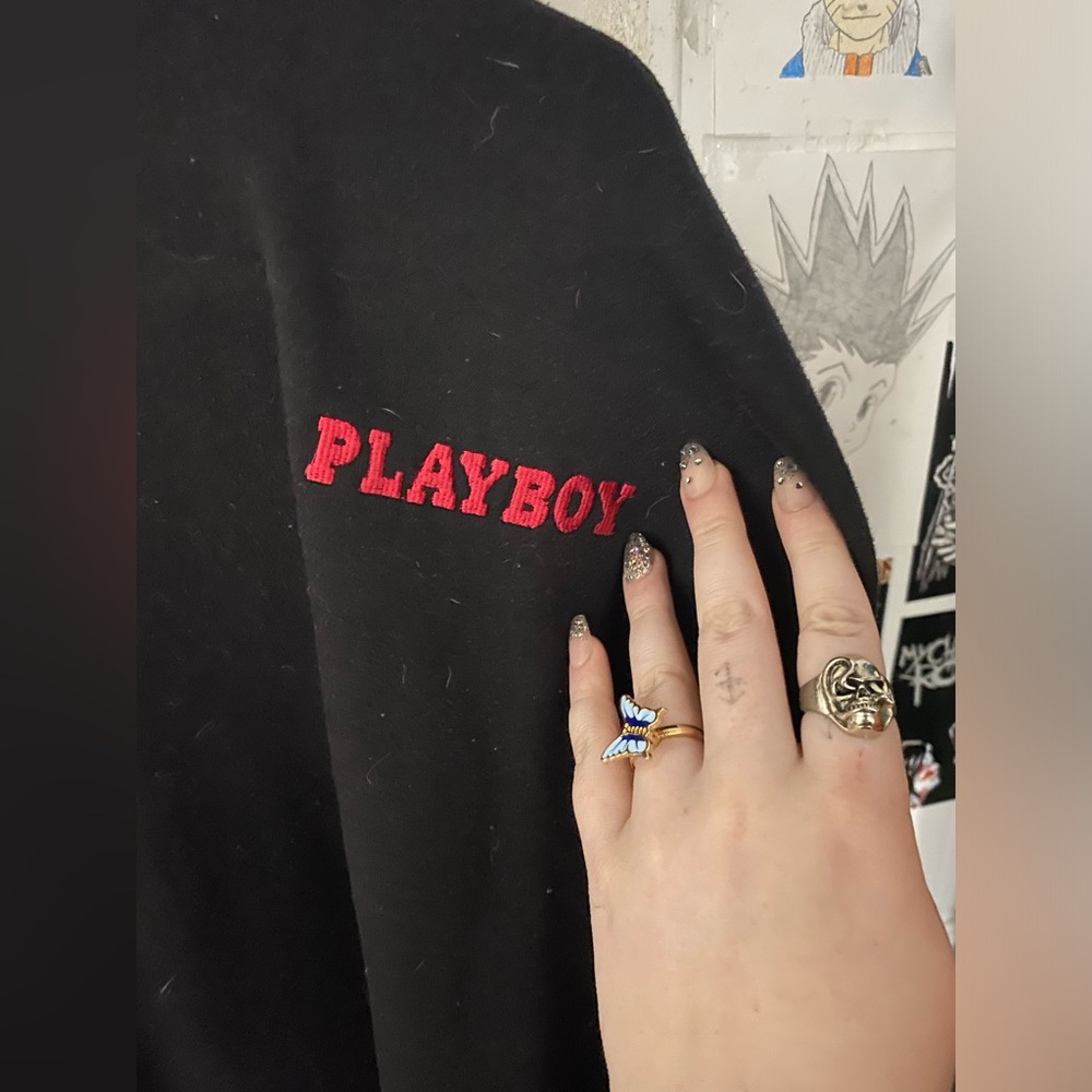 Playboy x misguided oversized hoodie/sweatshirt